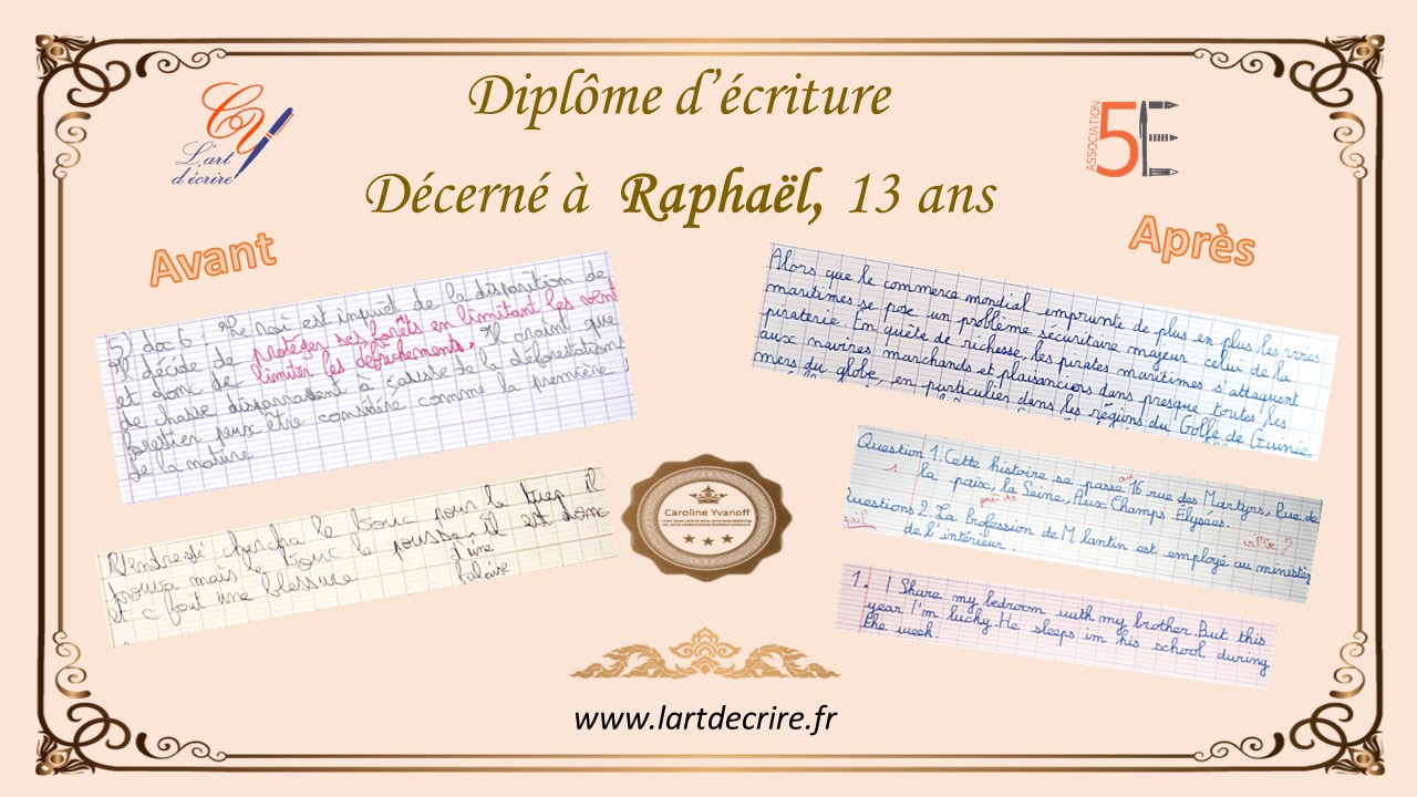 Caractéristiques Principales De L Art D écrire De Maupassant Raphaël, 13 ans. Fier de son écriture ! - L'art d'écrire